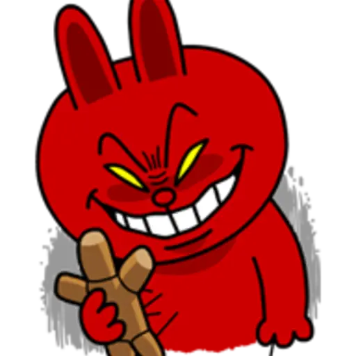 Hopping Mad! Angry LINE Characters 