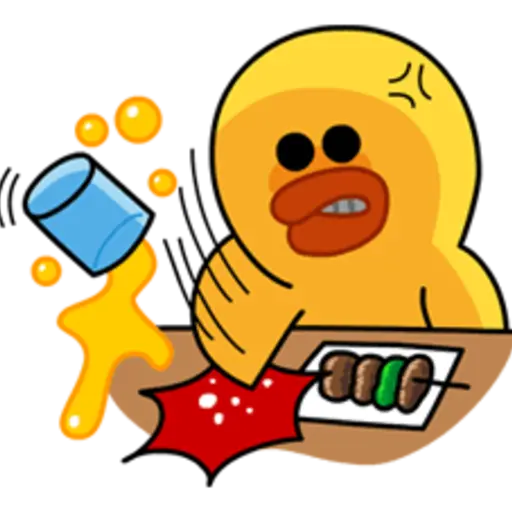 Hopping Mad! Angry LINE Characters 