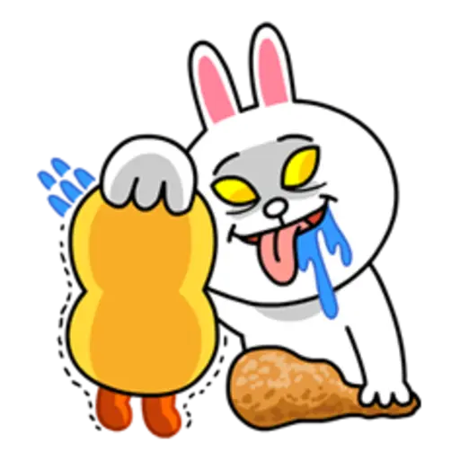 Hopping Mad! Angry LINE Characters 