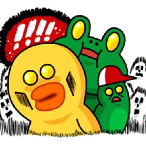 Hopping Mad! Angry LINE Characters 