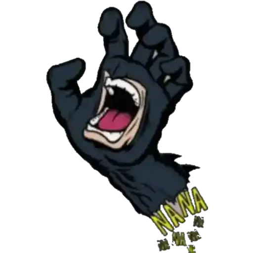 mano con boca 