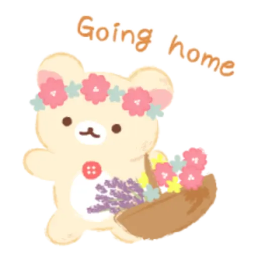 Rilakkuma marché stickers 
