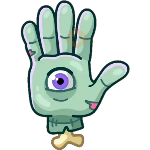Zombie hand sticker 14