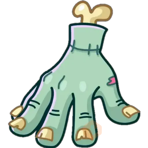 Zombie hand sticker 13