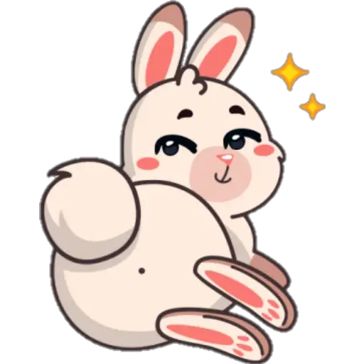 STICKERS FUNNY BUNNY 