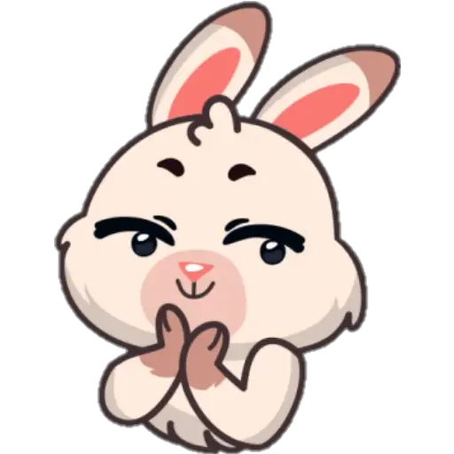 STICKERS FUNNY BUNNY 