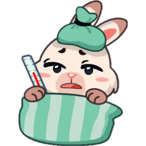 STICKERS FUNNY BUNNY 