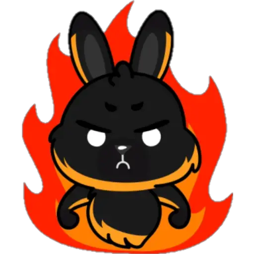 STICKERS FUNNY BUNNY 