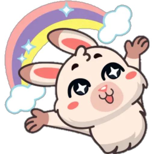 STICKERS FUNNY BUNNY 
