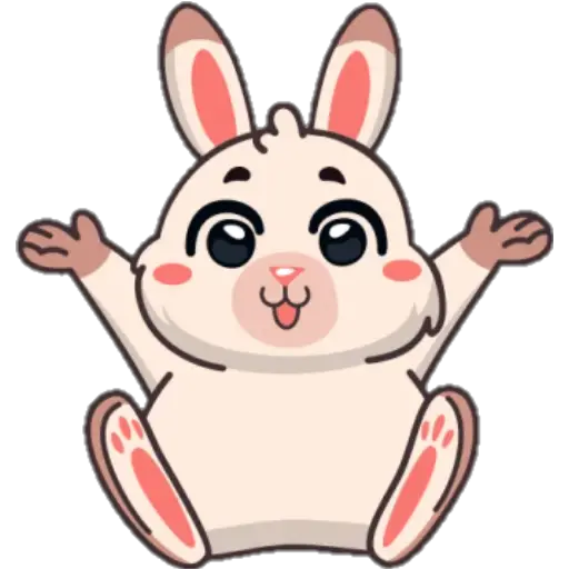 STICKERS FUNNY BUNNY 