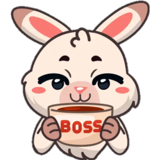 STICKERS FUNNY BUNNY 