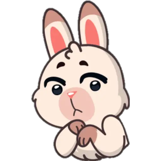 STICKERS FUNNY BUNNY 
