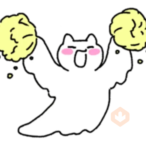 The Ghost Cat! sticker 15