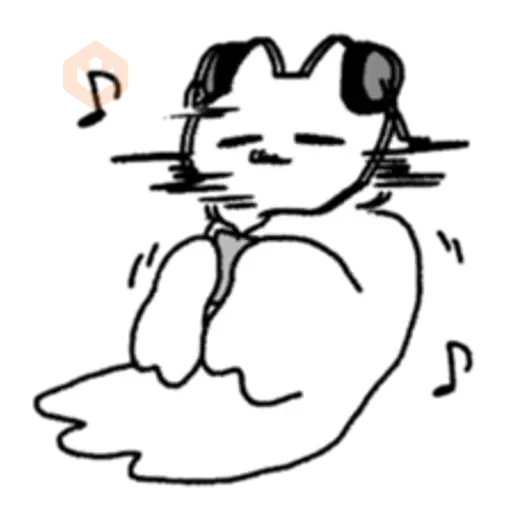 The Ghost Cat! sticker 25