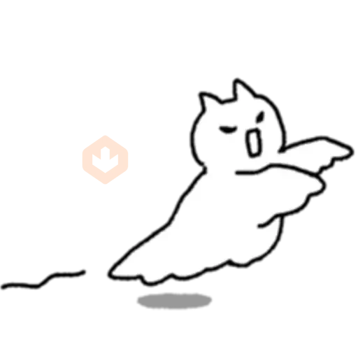 The Ghost Cat! sticker 11