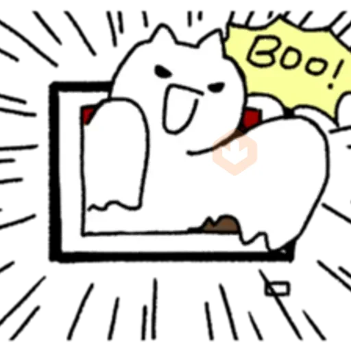 The Ghost Cat! sticker 22