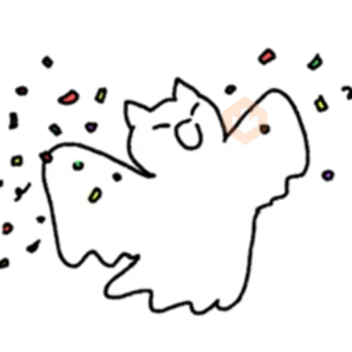 The Ghost Cat! sticker 12