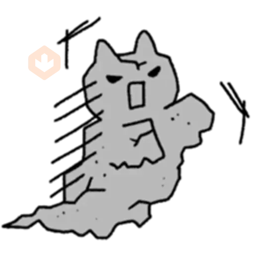 The Ghost Cat! sticker 24