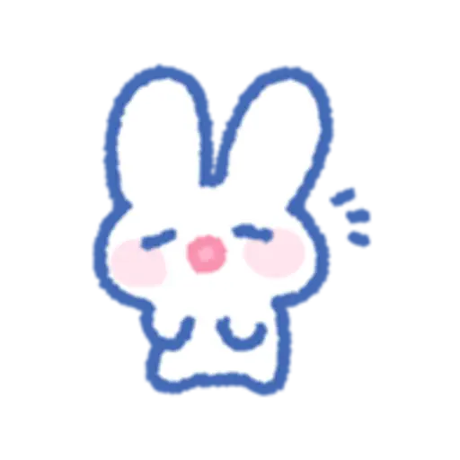 the rabbit wants to sleep 