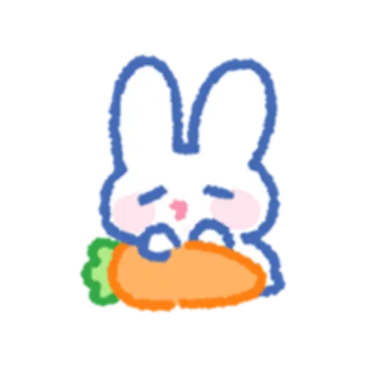 the rabbit wants to sleep 