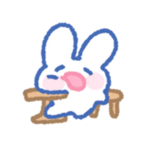the rabbit wants to sleep 