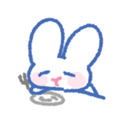 the rabbit wants to sleep 