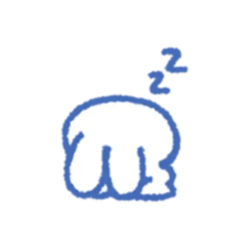 the rabbit wants to sleep 