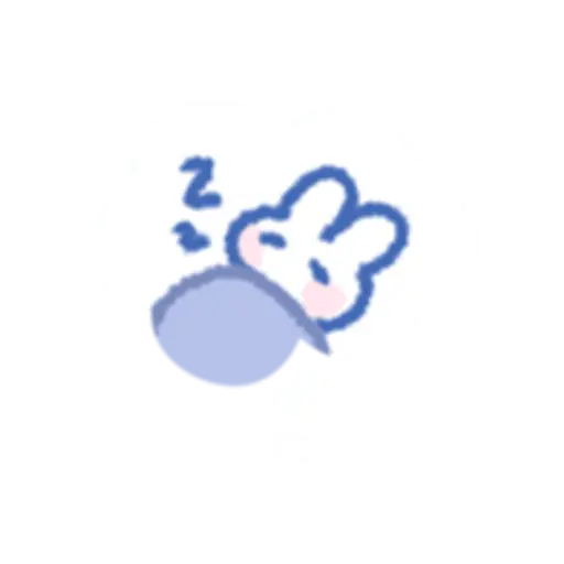 the rabbit wants to sleep 