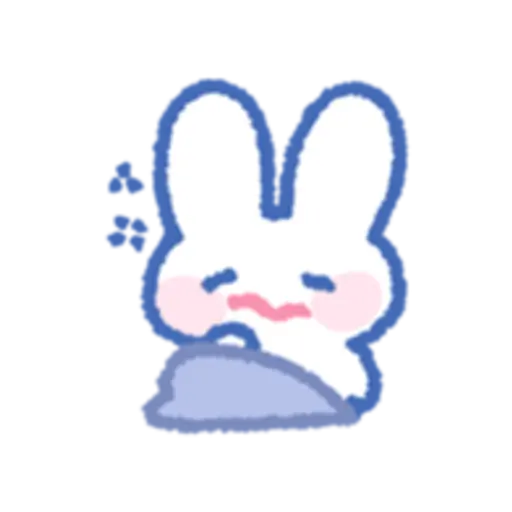 the rabbit wants to sleep 