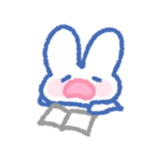 the rabbit wants to sleep 
