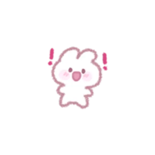 A cute and energetic rabbit 