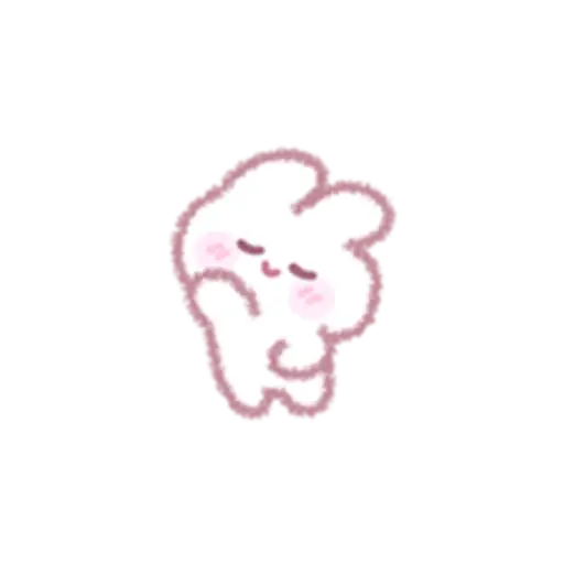 A cute and energetic rabbit 