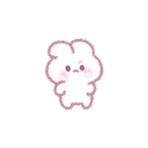 A cute and energetic rabbit 