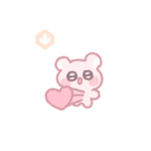 The bear shoots an arrow of love sticker 27
