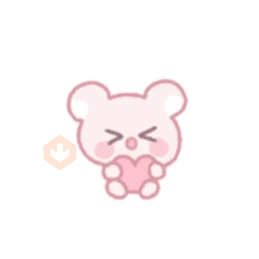 The bear shoots an arrow of love sticker 23
