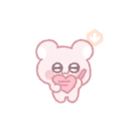 The bear shoots an arrow of love sticker 18