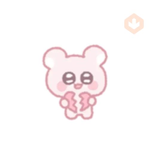The bear shoots an arrow of love sticker 25
