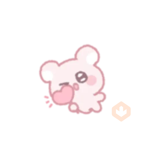 The bear shoots an arrow of love sticker 30