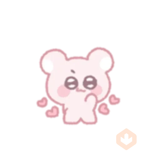 The bear shoots an arrow of love sticker 26