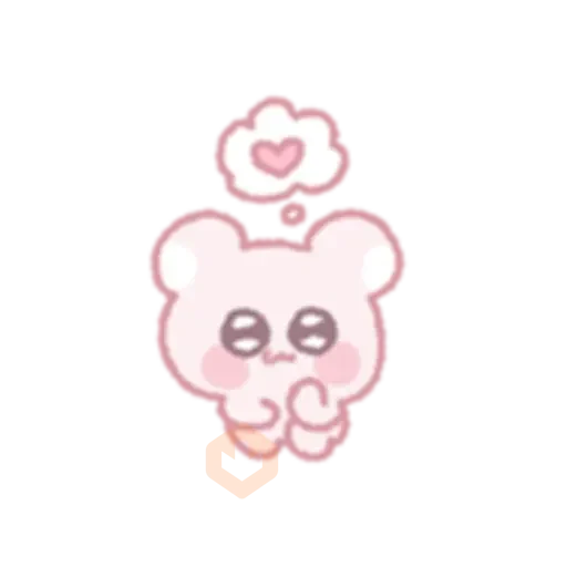 The bear shoots an arrow of love sticker 17