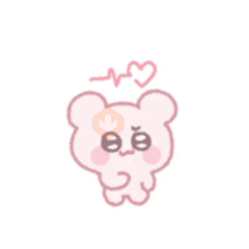 The bear shoots an arrow of love sticker 24