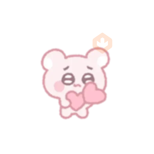 The bear shoots an arrow of love sticker 21