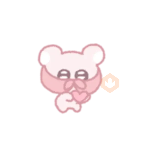 The bear shoots an arrow of love sticker 19