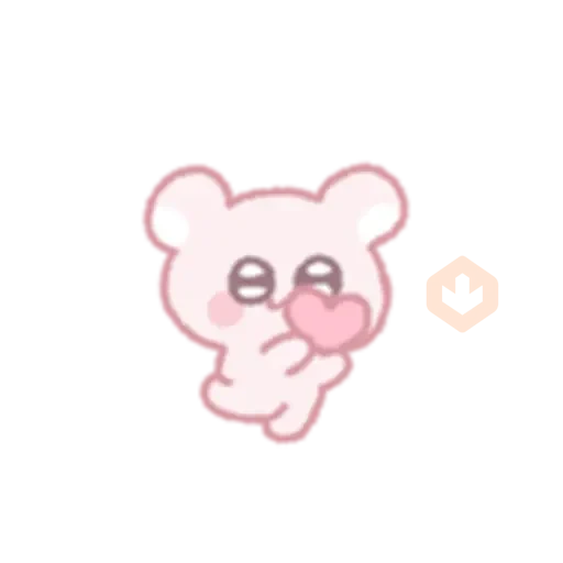 The bear shoots an arrow of love sticker 20