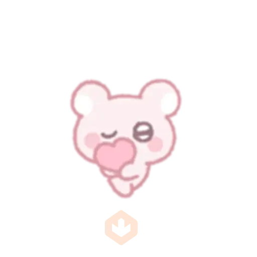 The bear shoots an arrow of love sticker 14