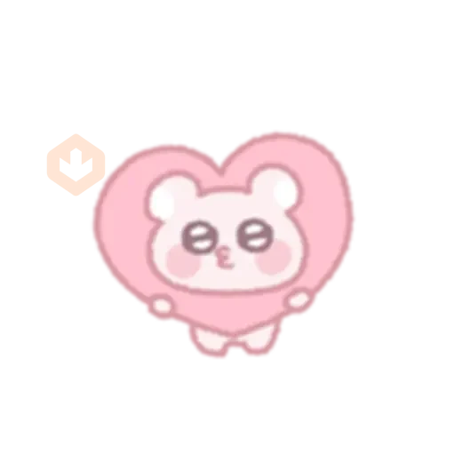 The bear shoots an arrow of love sticker 28