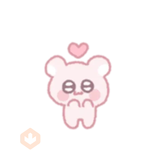 The bear shoots an arrow of love sticker 29