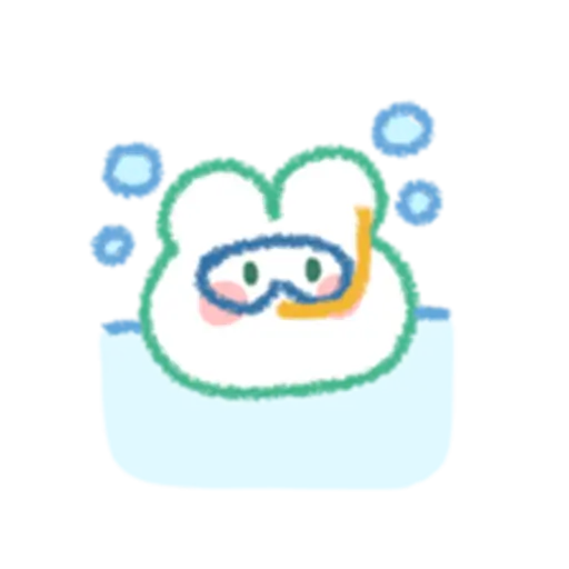 White frog with great water! 