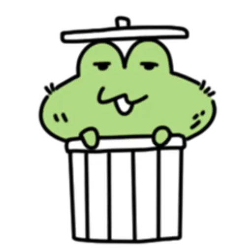 a mischievous frog 