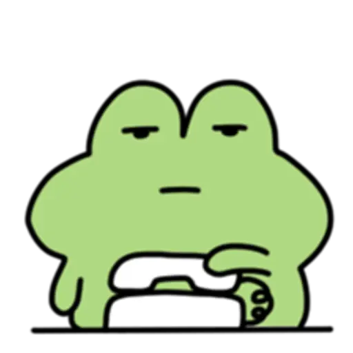 a mischievous frog 